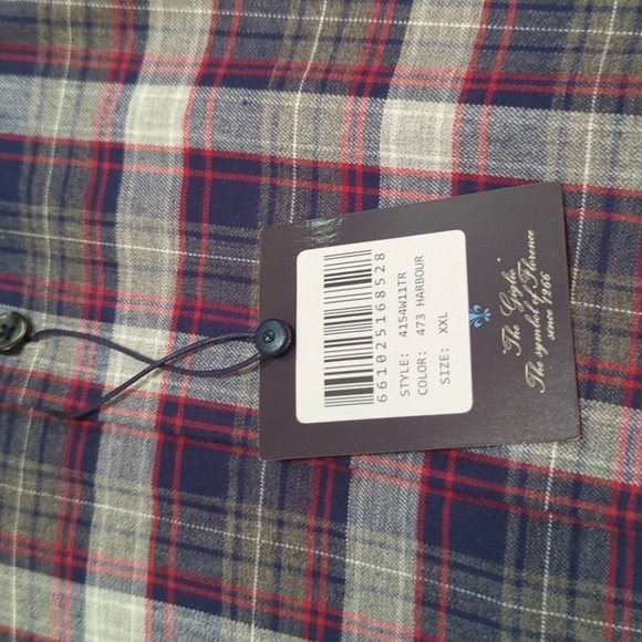 Erbario Toscano Men's Long Sleeve Button Down Harbour Plaid Shirt Size XXL - New - Picture 2 of 8